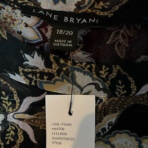 Lane Bryant sheer blouse size 18/20 NWT